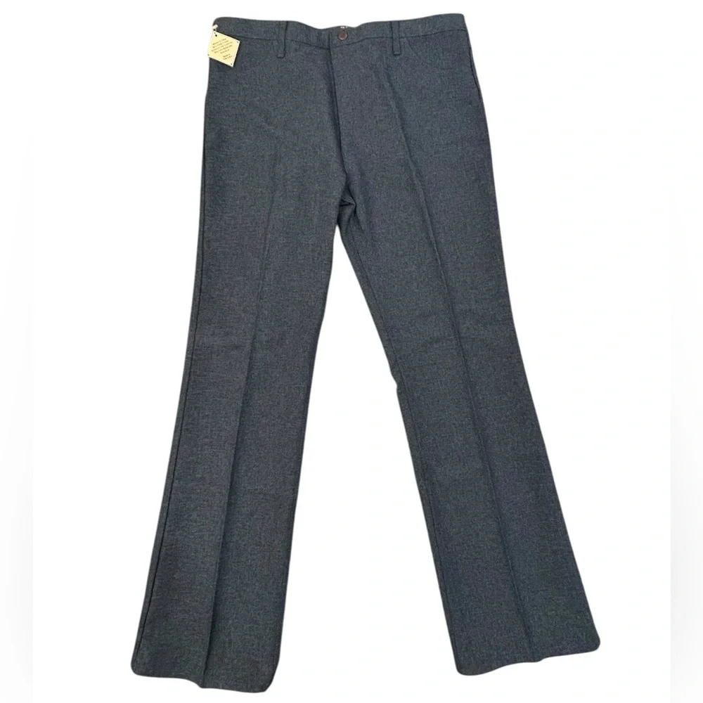 Wrangler Wrancher‎ Men’s Blue Gray Western Cowboy Dress Trousers 42/34 NWT